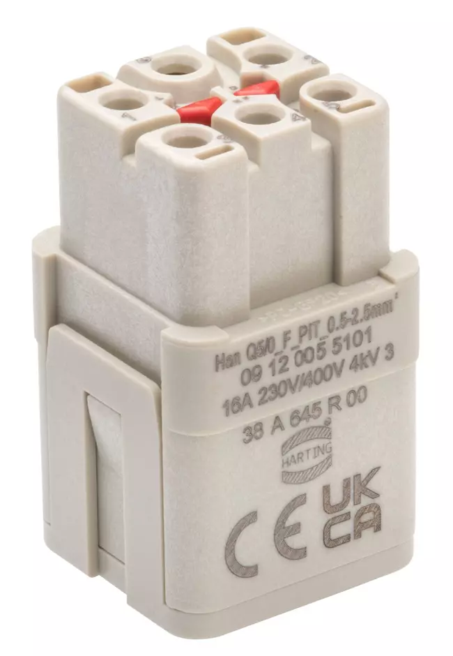 Harting 5P+PE Female 16A