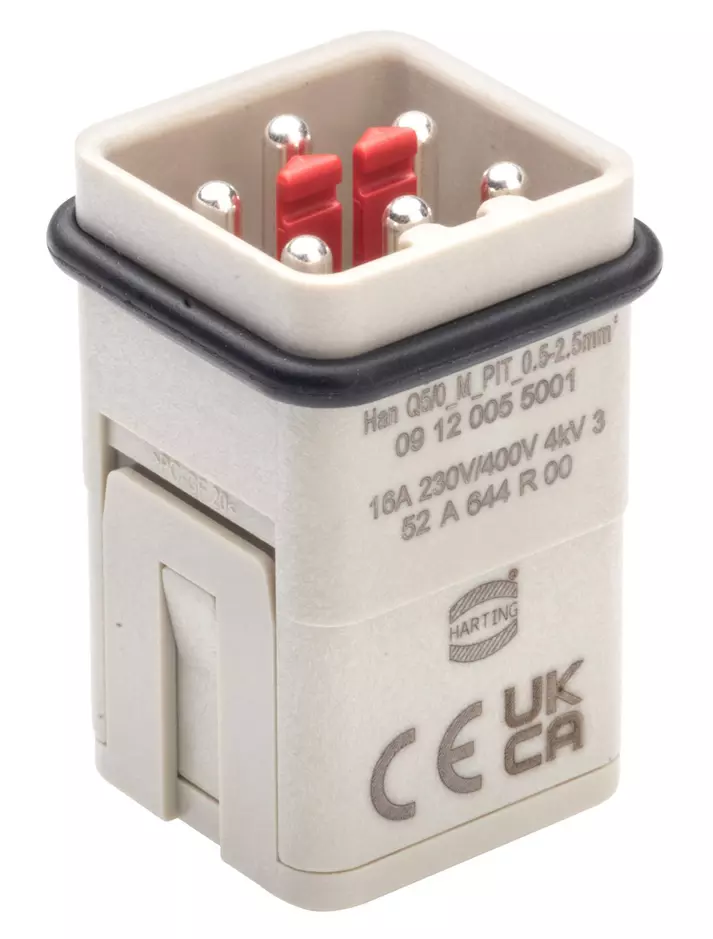 Harting 5P+PE Male 16A